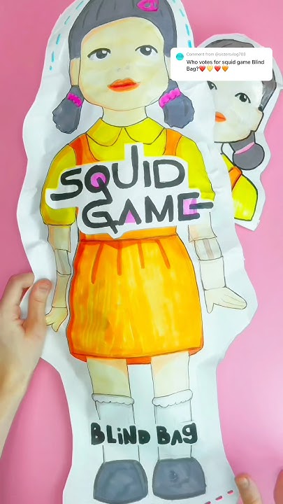 New SQUID GAME blind bag!#unboxing #draw #diy #tutorial #youtubeshorts
