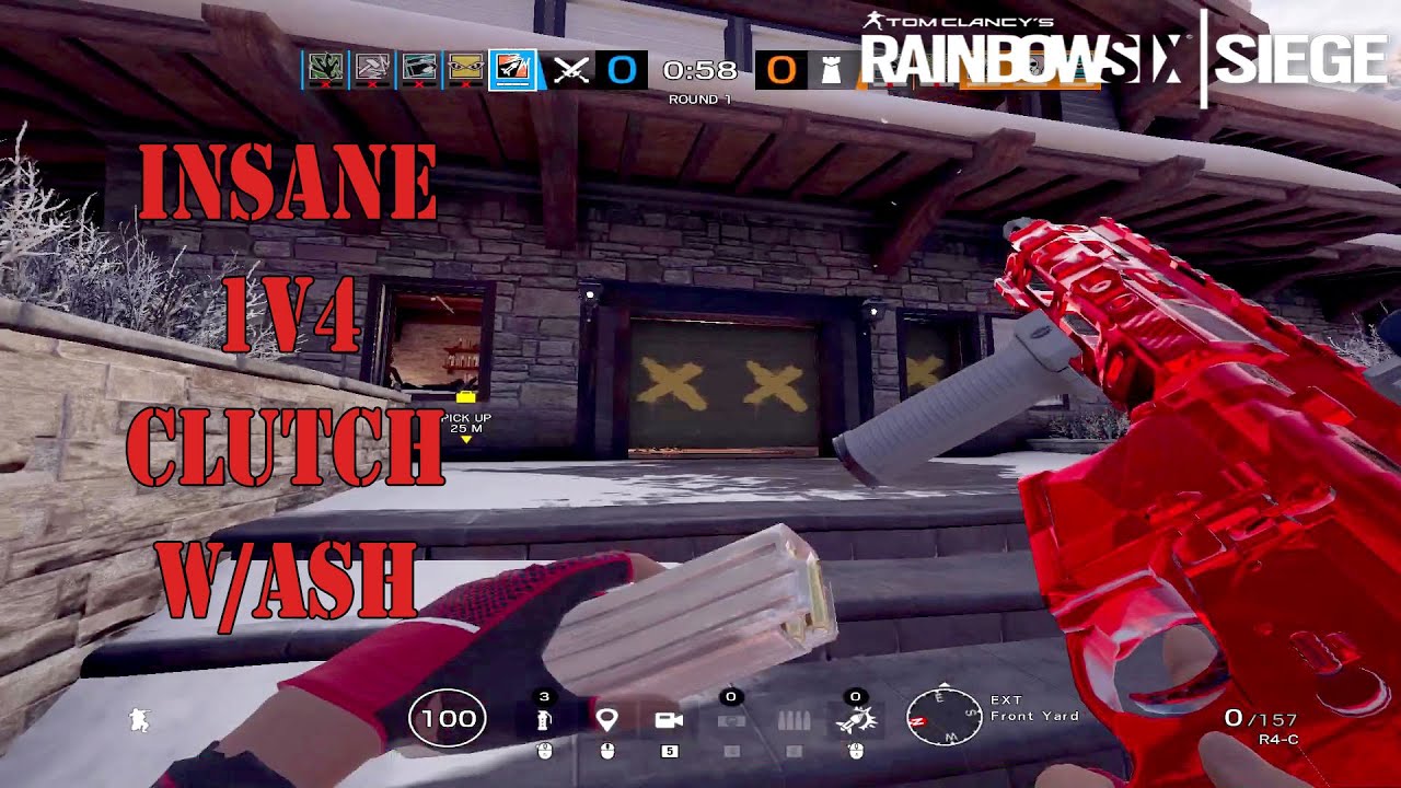 INSANE 1v4 Clutch w/Ash - Rainbow Six Siege | Highlight [TH] - YouTube