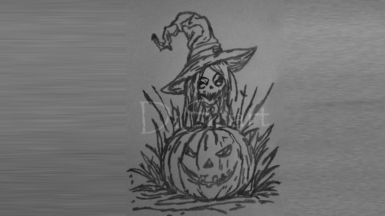 HALLOWEEN PUMPKIN - ΣΚΙΤΣΟ ΜΕ ΜΟΛΥΒΙ - D.S. ART ARTIST
