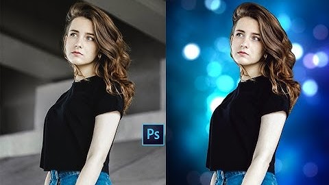 How to make Bokeh Portrait l Photoshop tutorial 2017 outdoor portrait