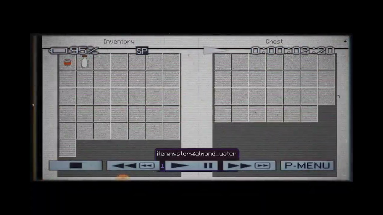 Backroom food package in minecraft found footage
