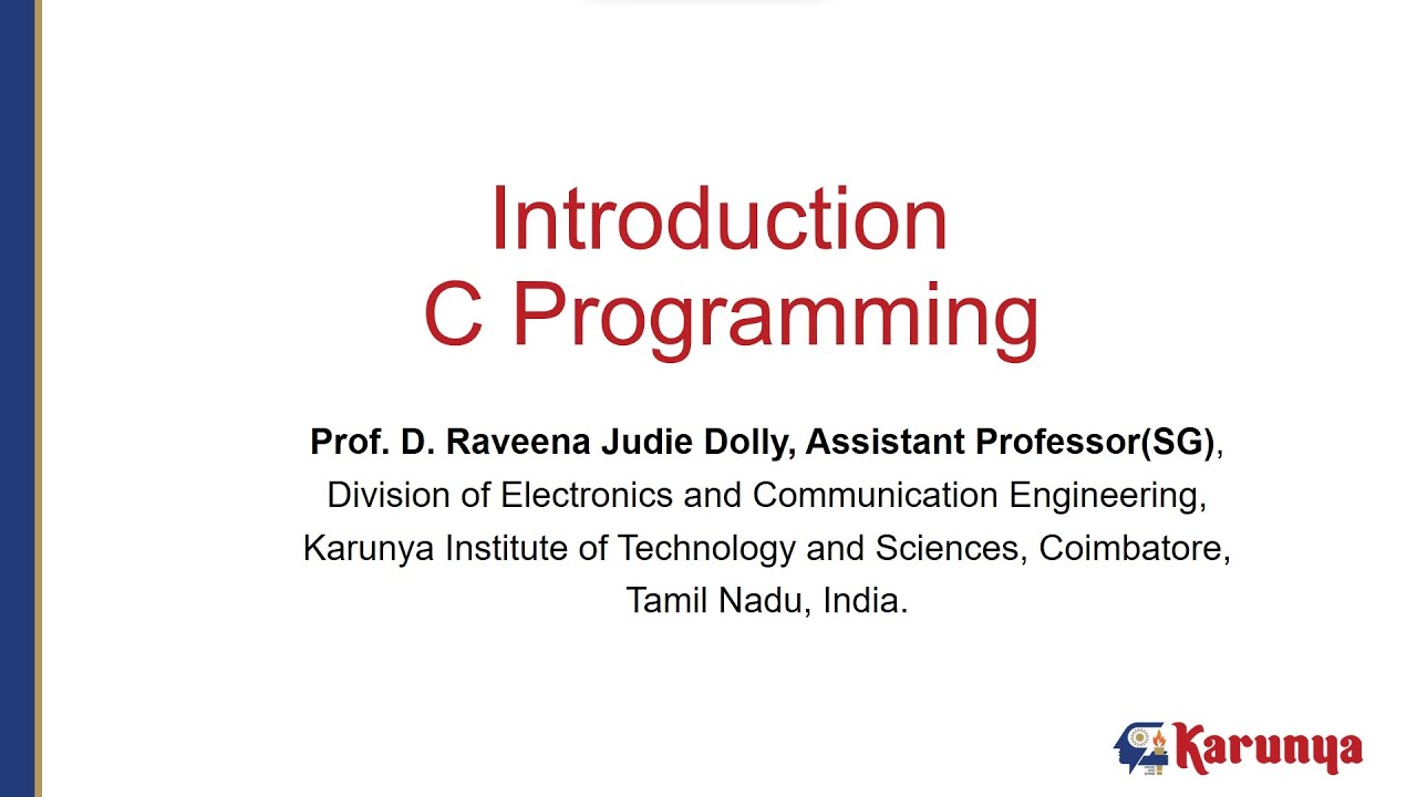 Introduction to C Programming - 2 - YouTube