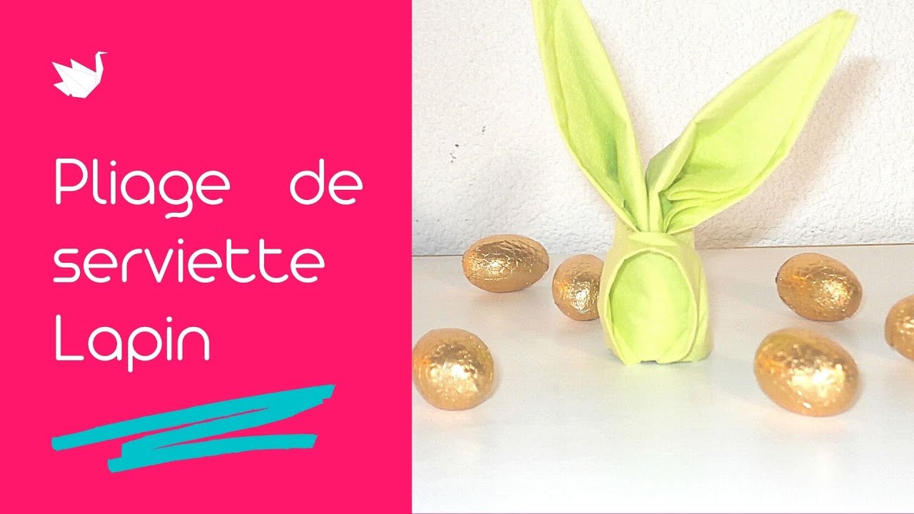 Serviette « Petit lapin dans le panier de Pâques » - VBS Hobby