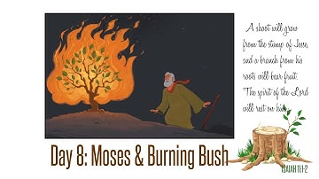 Jesse Tree Advent, Day 8: Moses Burning Bush