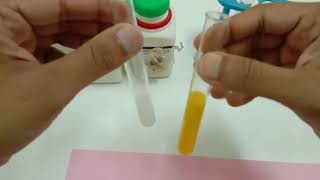 Precipitation Reaction Potassium Iodide KI & Lead (II) Nitrate Pb(NO3)2 : Yellow PPT