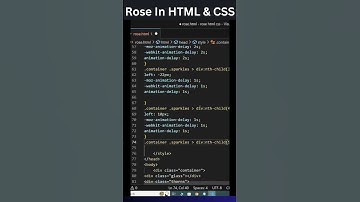 Rose In HTML And CSS #roseshorts
