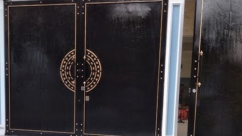 Làm cửa cổng sắt ở quận Bình Tân, mẫu cổng sắt cnc 2 cánh đẹp ở quận Bình Tân