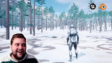 Собираем сосновый лес в Unreal Engine. Несём сосну из Blender. Geometry Nodes.  #10