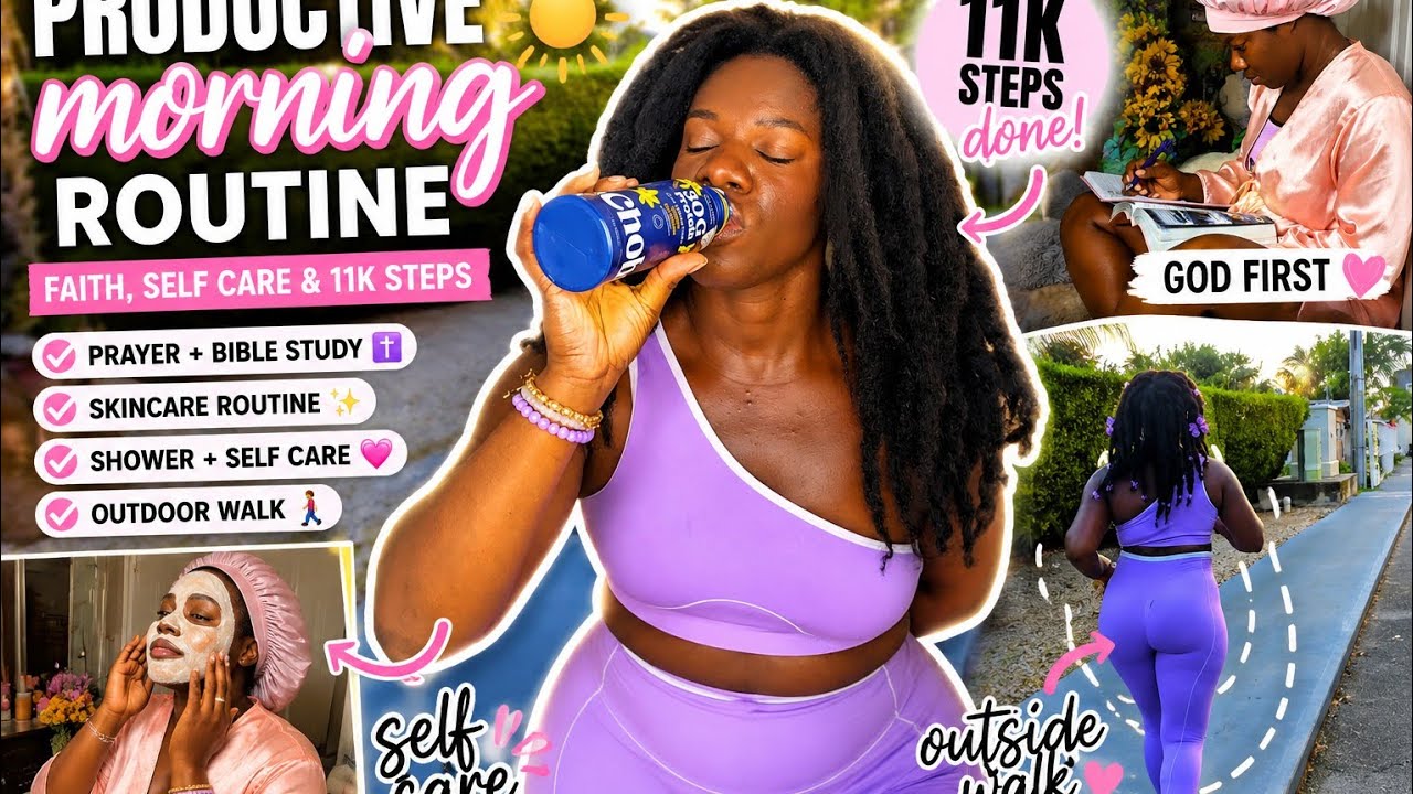 REALISTIC Productive Morning Routine 2026 | Prayer, Skincare & 11K ...