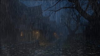 Quiet Rainfall Under Dim Street Lights | Relax & Sleep Fast