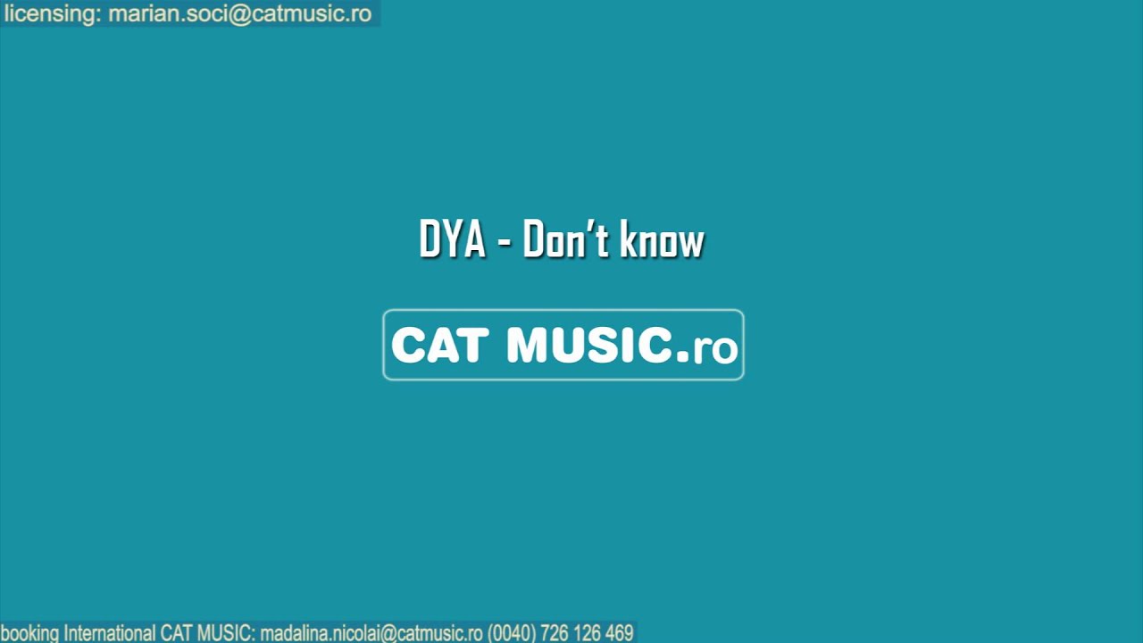 Obejrzyj DYA - Don't Know (Official Single) w YouTube Obejrzyj DYA - Don't Know (Official Single) w YouTube