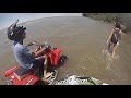 Carrera contra el río - Berisso - ATV - Yamaha Blaster Banshee