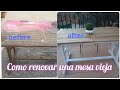 COMO PINTAR UNA MESA VIEJA /RESTAURACIÓN DE MUEBLES #renovaciondemesa#renuevatusmuebles#diymesavieja