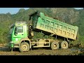 Xe Ô Tô Tải Ben Chở Đất Và Đổ Đất | Dump Truck | TienTube TV