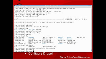 OpenShift Express -- Getting Started with Drupal