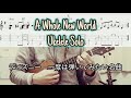 A Whole New World Ukurere solo 初心者向け ソロウクレレ Tab譜あり