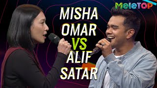 Battle MeleTOP antara Misha Omar vs Alif Satar | Ruffedge - Khayalan | Nabil Ahmad & Elly Mazlein