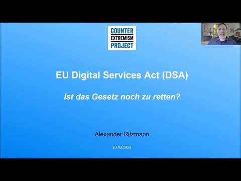 CEP-Webinar: „Der EU Digital Services Act (DSA)“ | Alexander Ritzmann