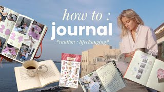 JOURNALING 101 💌 tools, tips & how I journal to manifest my dreams