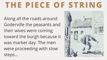 Learn English Through Story With Subtitles - (THE PIECE OF STRING)