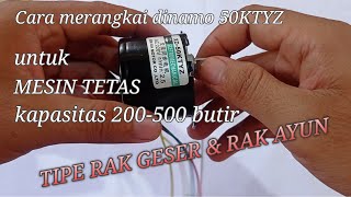 #108 Cara merakit dinamo 50KTYZ untuk mesin tetas tipe rak geser & rak ayun