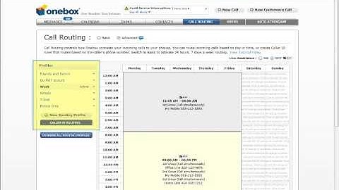 Setting Up Your Call Routing Schedule