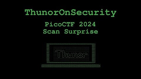 Scan Surprise Challenge from picoCTF 2024 (Forensics)