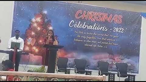 SEMI CHRISTMAS CELEBRATION-2022 LIVE SONG IN VIKRAM SIMHAPURI UNIVERSITY NELLORE ORGANIZED BY STUDEN