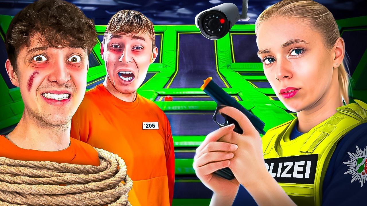 WIR sind NACHTS im JUMP HOUSE VERHAFTET worden! 😱 (eskaliert)