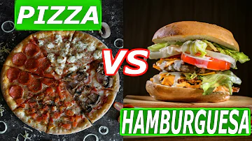 ¿Qué es más sano una pizza o una hamburguesa?
