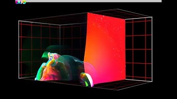 Turblent bubble-shock interaction
