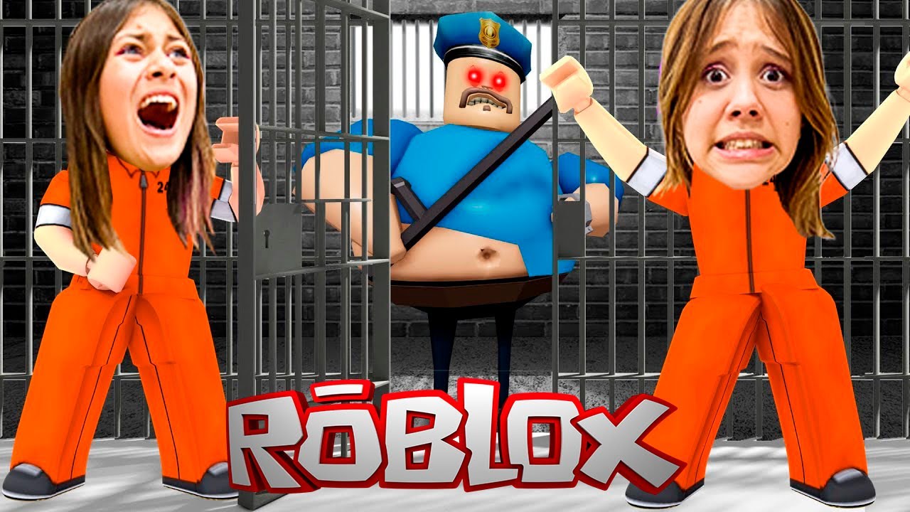 ESCAPE DO POLICIAL GORDÃO NA PRISÃO PERIGOSA DO ROBLOX!! (BARRY'S PRISON  RUN) 