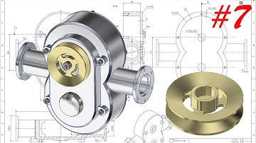 Học inventor cơ bản: Vẽ máy bơm bằng inventor - Part 7