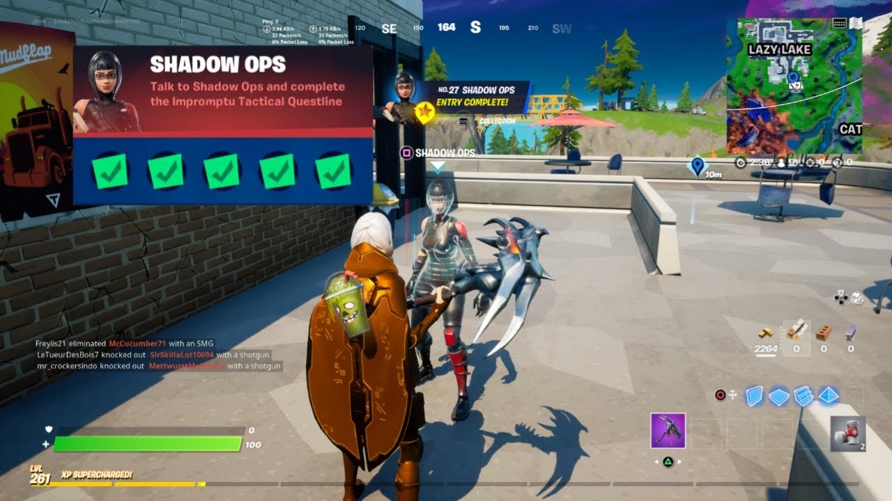 Fortnite - Talk To Shadow Ops And Complete The Impromptu Tactical Questline