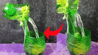Tabletop Water Fountain Making Easy At Home Using Plastic Bottle ।। DIY Plastic Bottle Craft Idea
