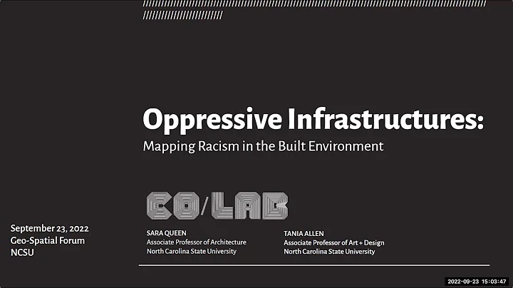 Geospatial Forum: Profs. Sara Queen and Tania Allen