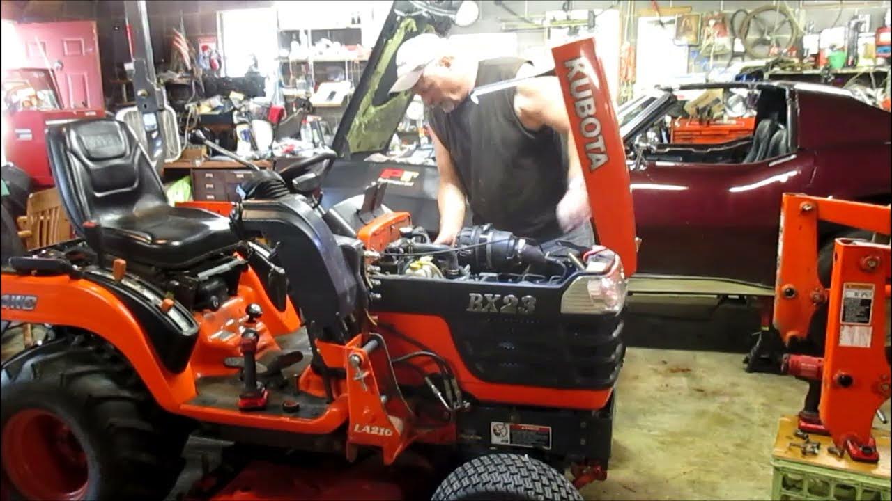 Kubota BX23D, How to wire in a start relay. YouTube