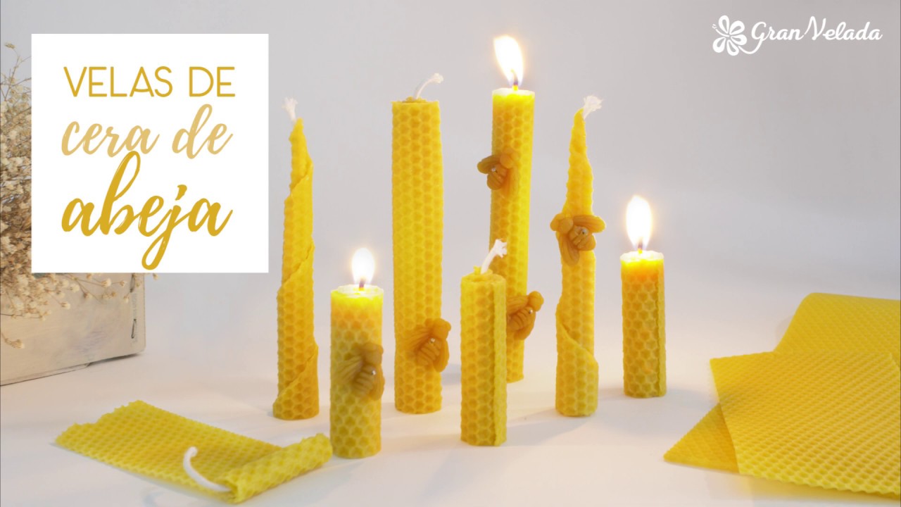 Como hacer velas con cera de abeja