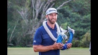 Champion Dustin Johnson Final Two Holes - 2018 Tournament of Champions Final Round