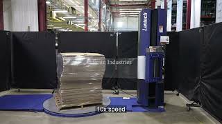 Lantech Q300 Semi Auto Stretch Wrapper Demonstration