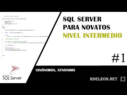 Vídeo: O que é sinônimo do SQL Server?