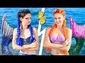 ¡Desafío De Maquillaje! ¡10 Maquillajes De Sirena Buena vs Sirena Mala!