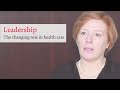 The changing role of leadership in healthcare image