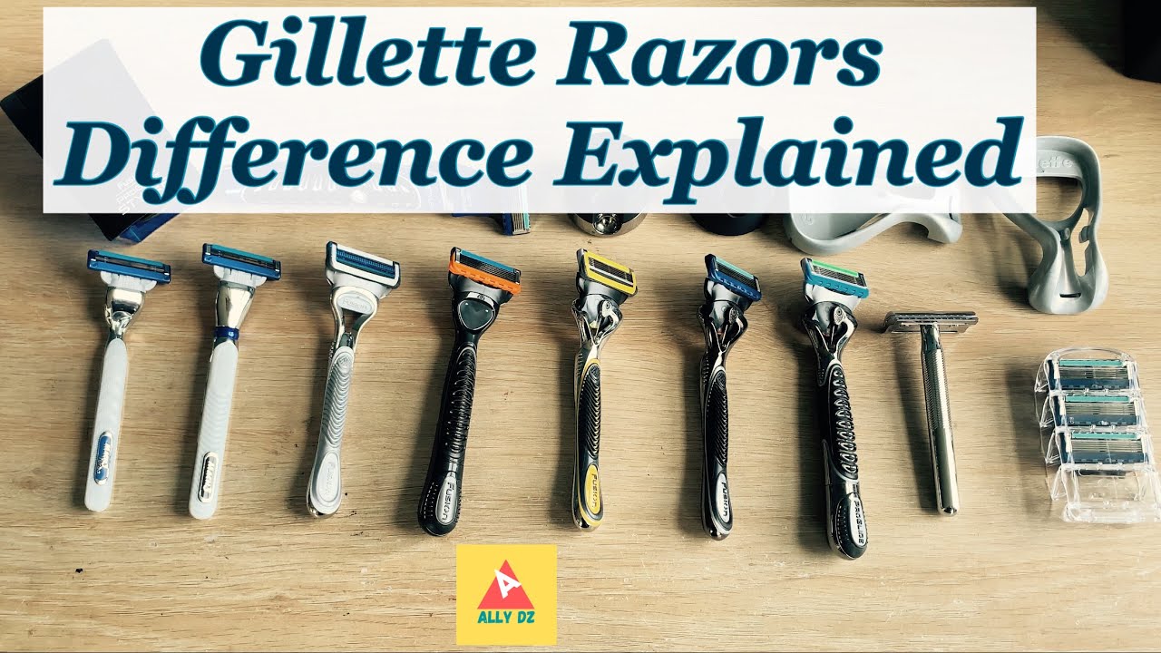 Gillette Razors - Types of Gillette Cartridges / Difference in Razors