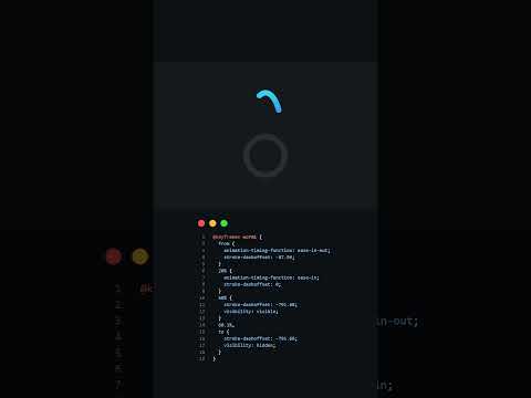 COOL Loading Animation Using CSS!