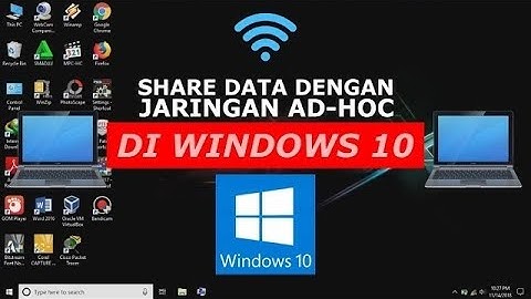MEMBUAT JARINGAN ADHOC WIN 10