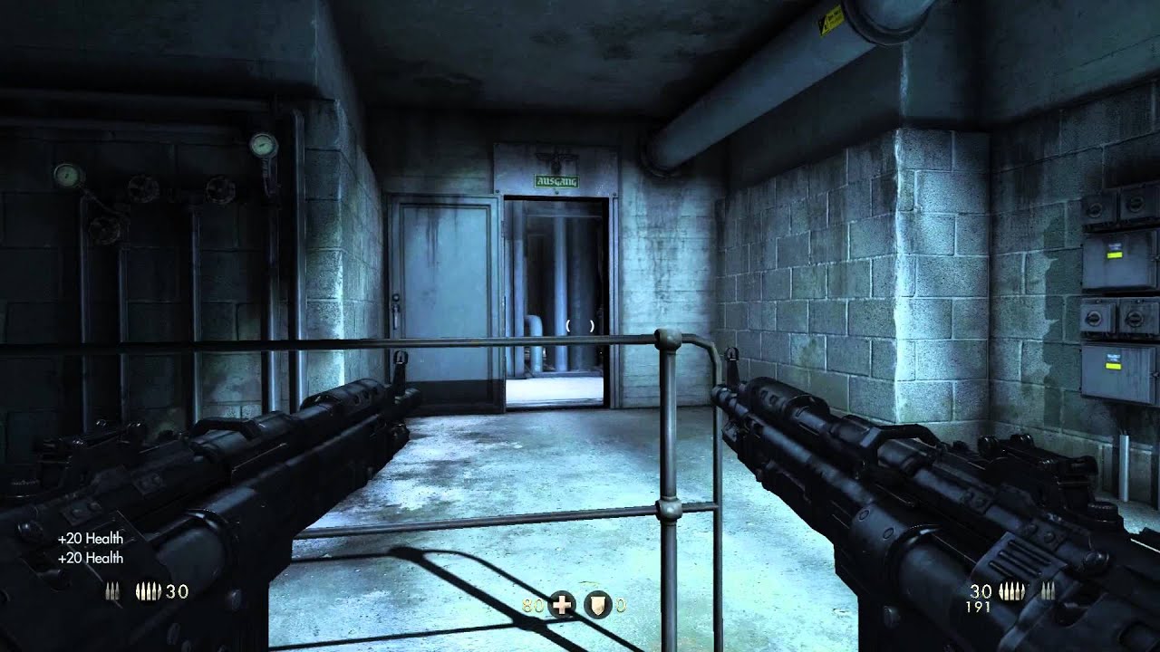 Wolfenstein The Old Blood - Chap 4 Escape: Start & Defend Cable Car Battle Sequence (Action Gunplay)