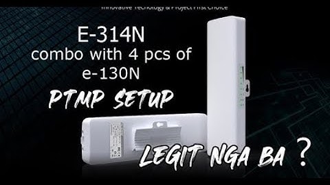 COMFAST E314N PTMP SET UP (4x E130N)