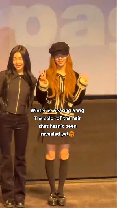 winter hides her hair color again 😭  #aespa #winter