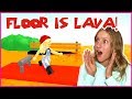 Swimming in LAVA!!! Floor is Lava Challenge!